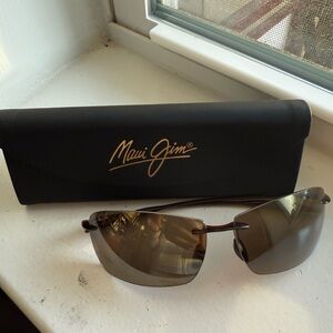 Maui Jim Hema 62mm Polarized Rectangular Sunglasses